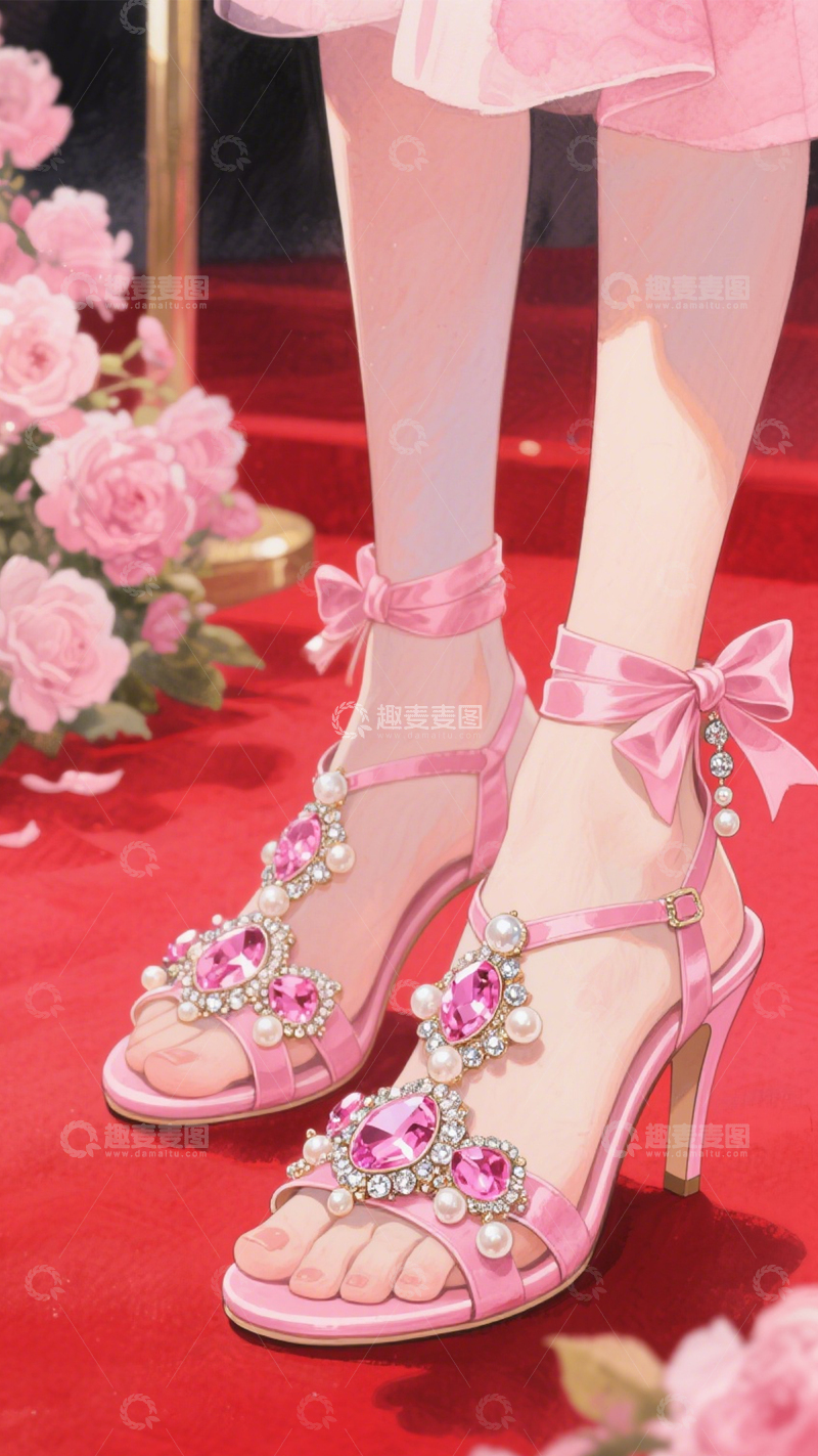 高清大图下载【趣麦麦图】高跟鞋红毯华丽闪耀3