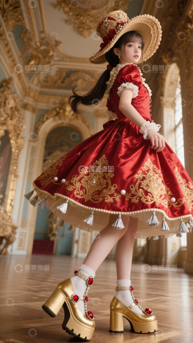 高清大图下载【趣麦麦图】洛丽塔鞋甜系少女3