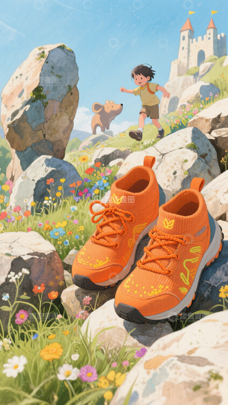 高清大图下载【趣麦麦图】运动鞋户外探索舒适1