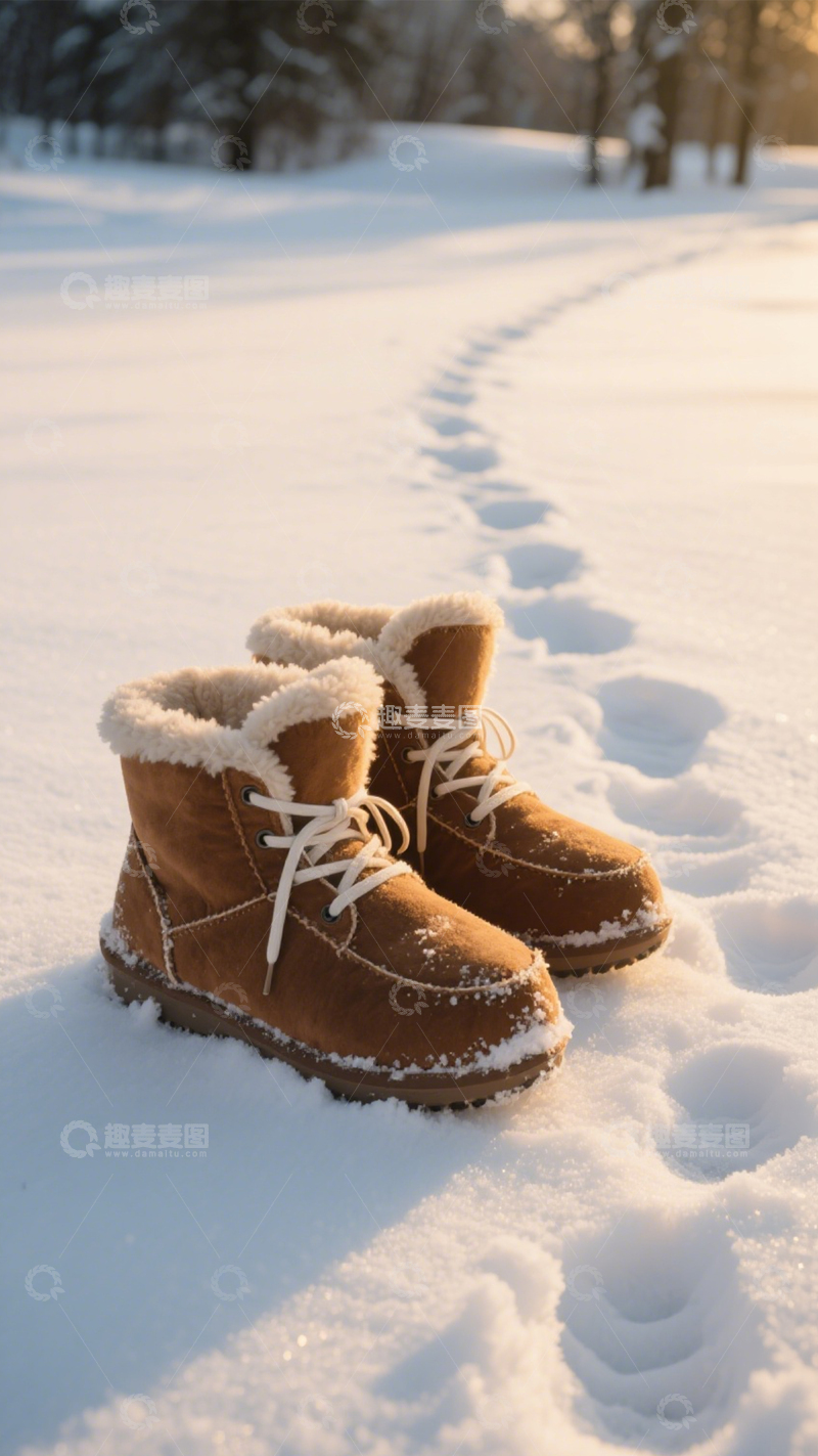 高清大图下载【趣麦麦图】雪地靴冬季温暖户外3