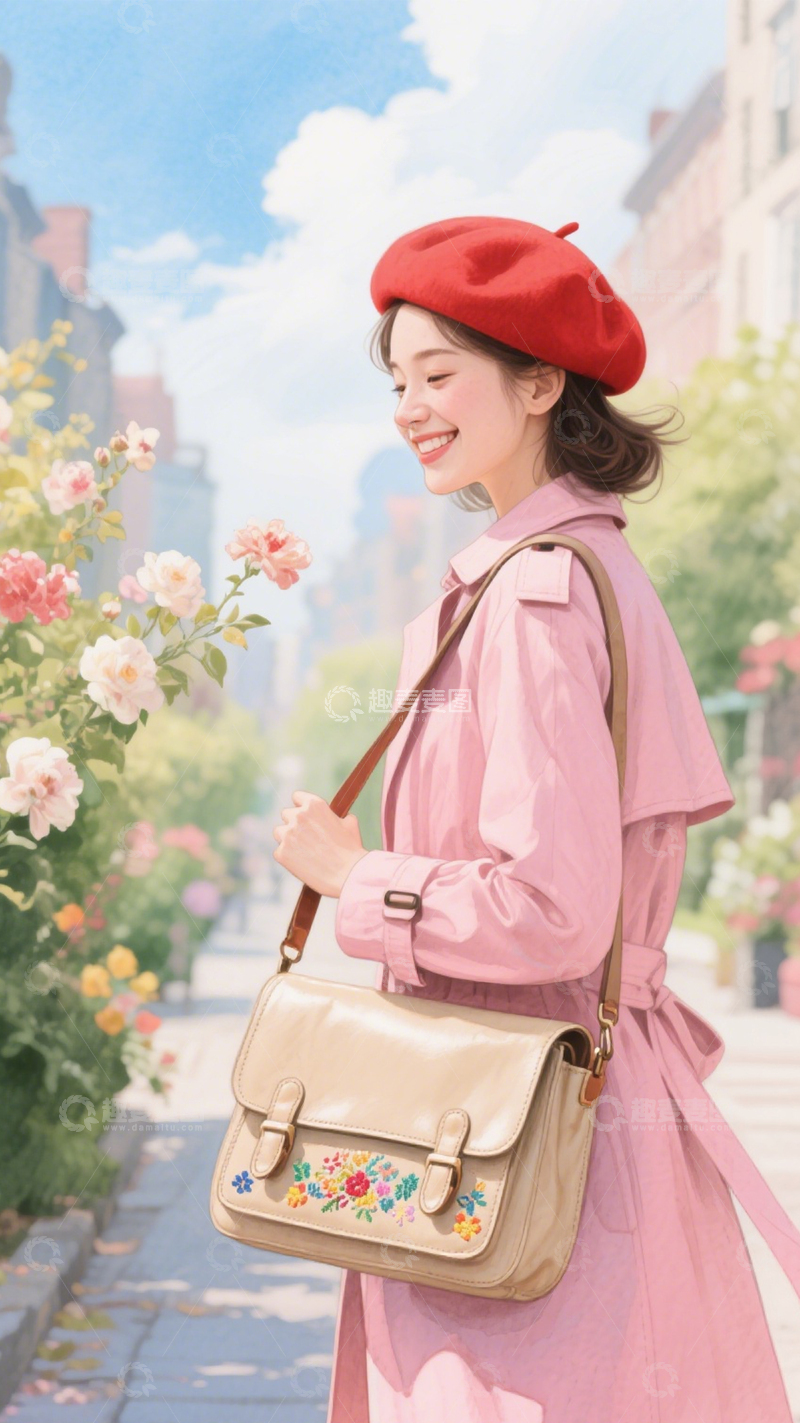 高清大图下载【趣麦麦图】复古皮包通勤百搭2