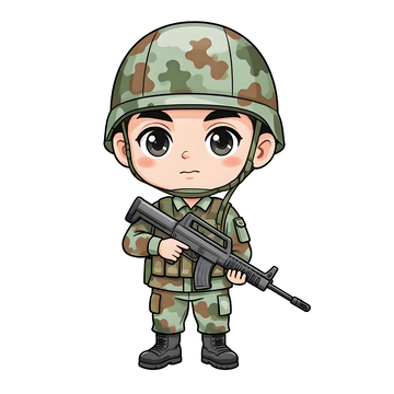 卡通军人形象2