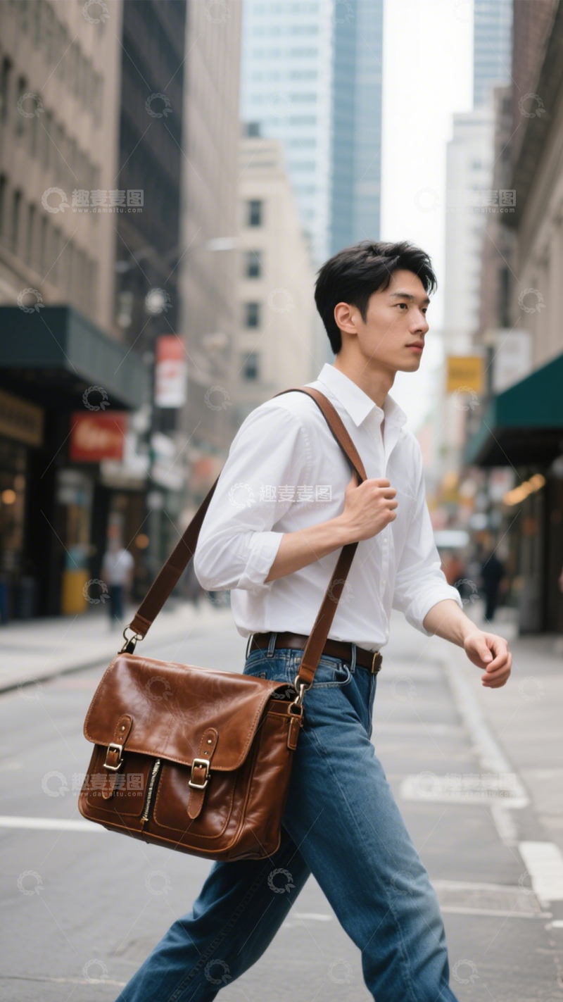 高清大图下载【趣麦麦图】复古皮包通勤百搭