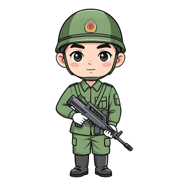 卡通军人形象3