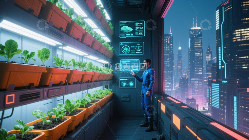 高清大图下载【趣麦麦图】植物工厂科技农业3