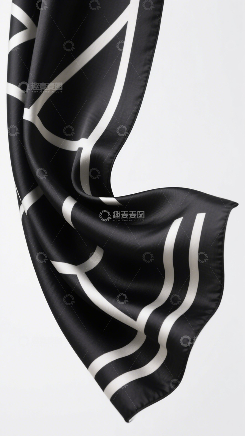 高清大图下载【趣麦麦图】真丝方巾优雅百搭2