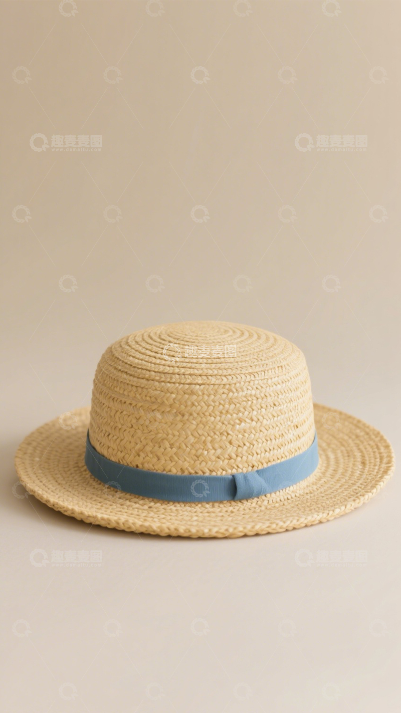 高清大图下载【趣麦麦图】草编礼帽夏日清新2