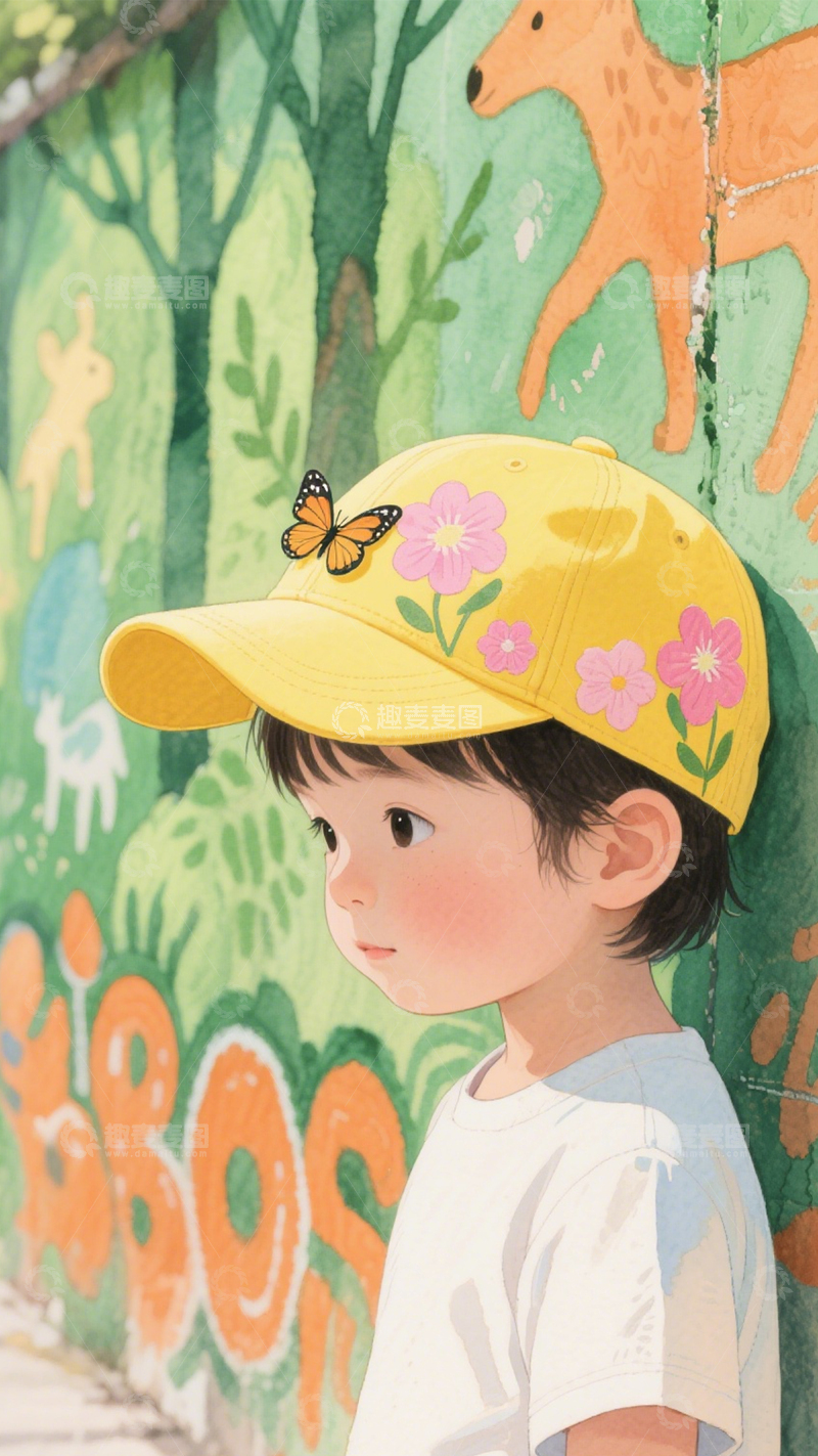 高清大图下载【趣麦麦图】潮流棒球帽街头时尚3