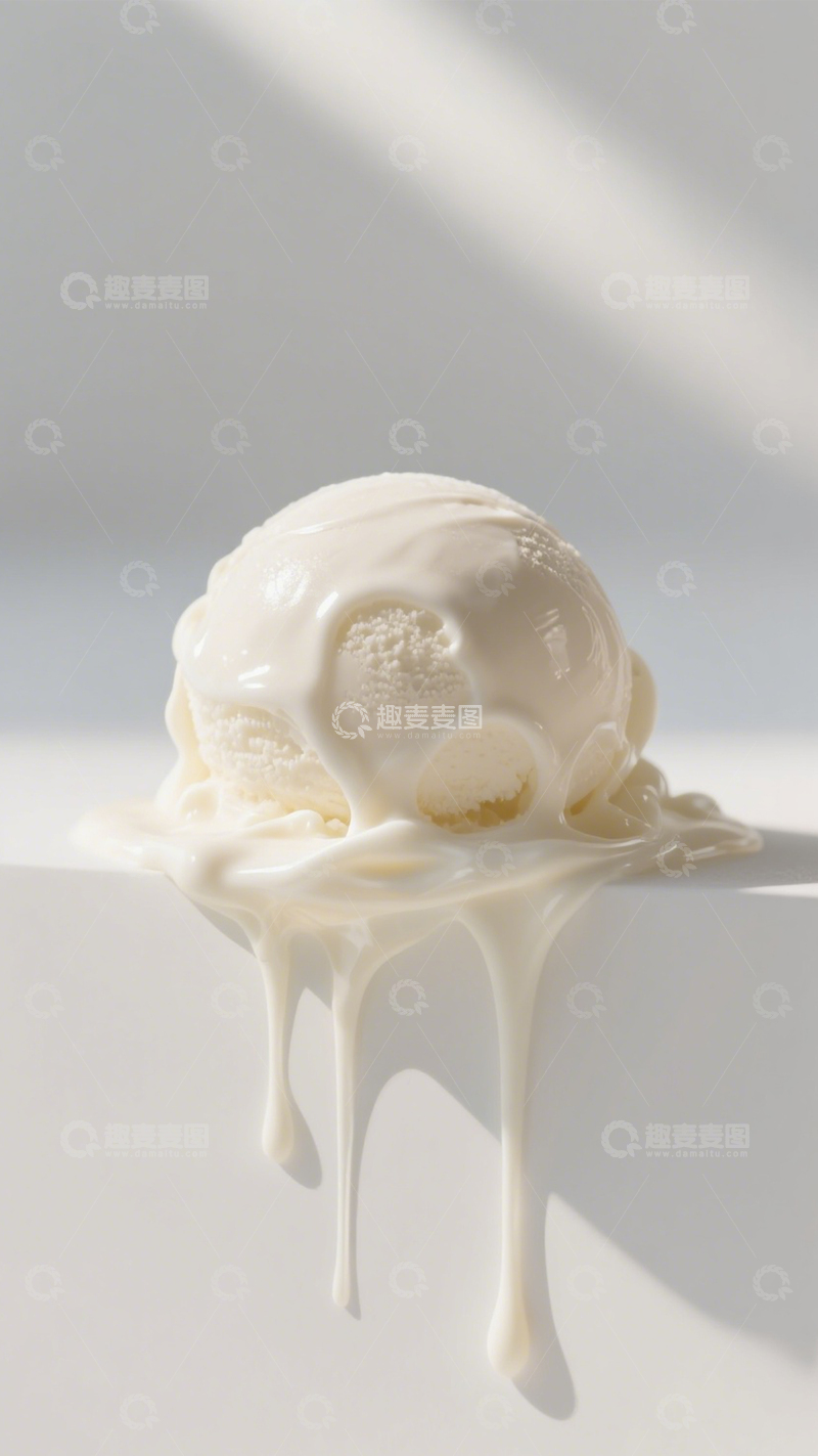 高清大图下载【趣麦麦图】白色冰淇淋夏日清凉3
