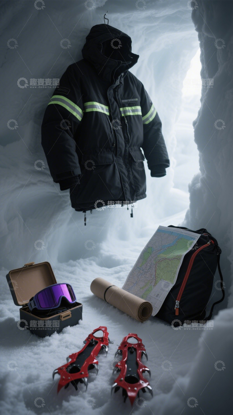 高清大图下载【趣麦麦图】极地装备户外冒险2