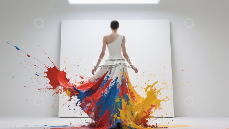 高清大图下载【趣麦麦图】艺术泼墨人像时尚2