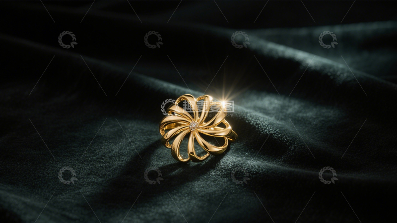 高清大图下载【趣麦麦图】彩色宝石戒指奢华