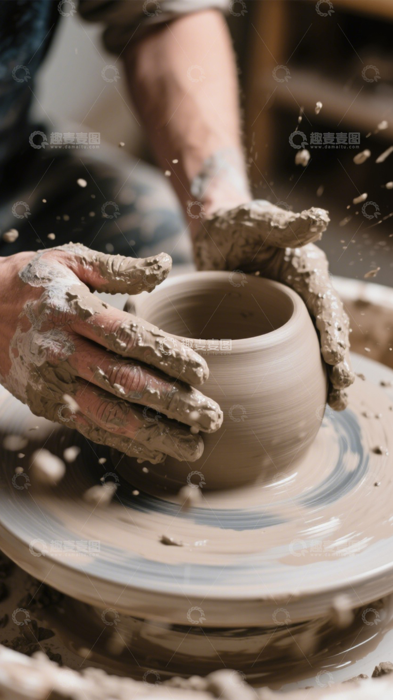 高清大图下载【趣麦麦图】陶艺手工创作艺术1
