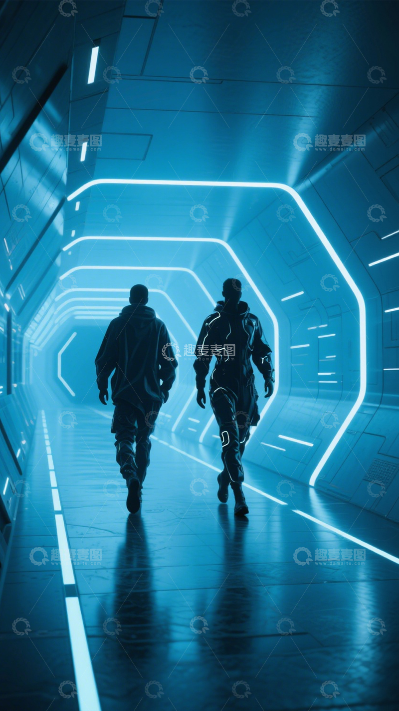 高清大图下载【趣麦麦图】赛博朋克未来科技1