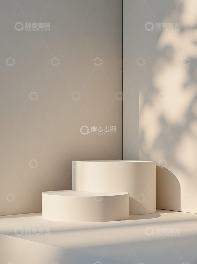 高清大图下载【趣麦麦图】极简光影空间背景