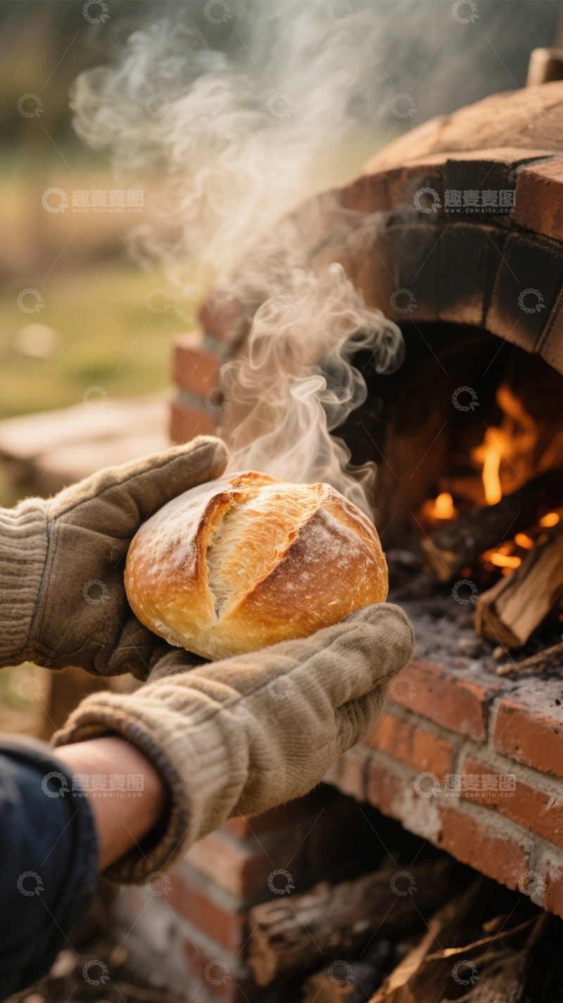 高清大图下载【趣麦麦图】窑烤面包手工美味2