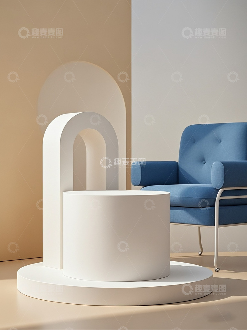 高清大图下载【趣麦麦图】空间结构产品展示台