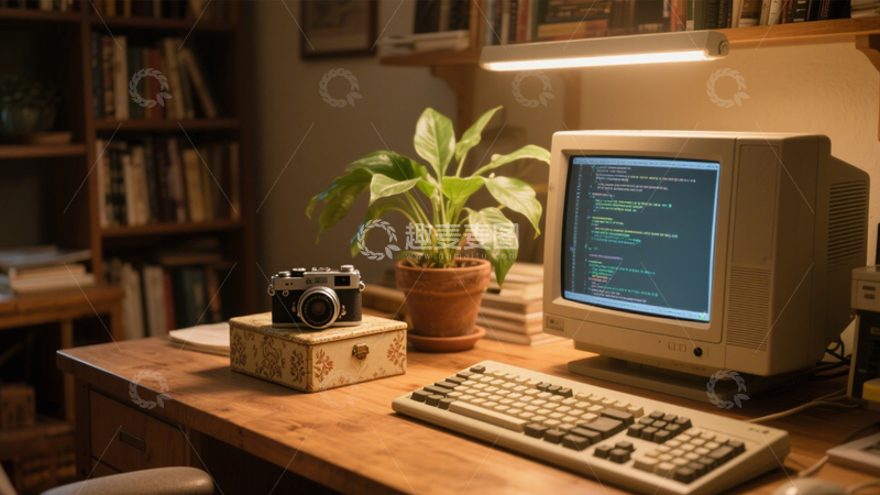 高清大图下载【趣麦麦图】复古电脑工作区文艺