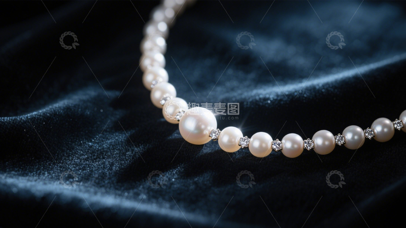 高清大图下载【趣麦麦图】珍珠项链经典优雅