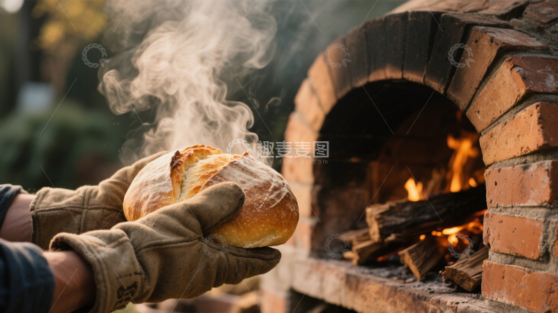 高清大图下载【趣麦麦图】窑烤面包手工美味