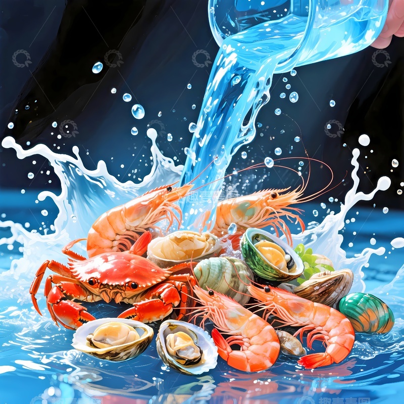 高清大图下载【趣麦麦图】新鲜海鲜水产7