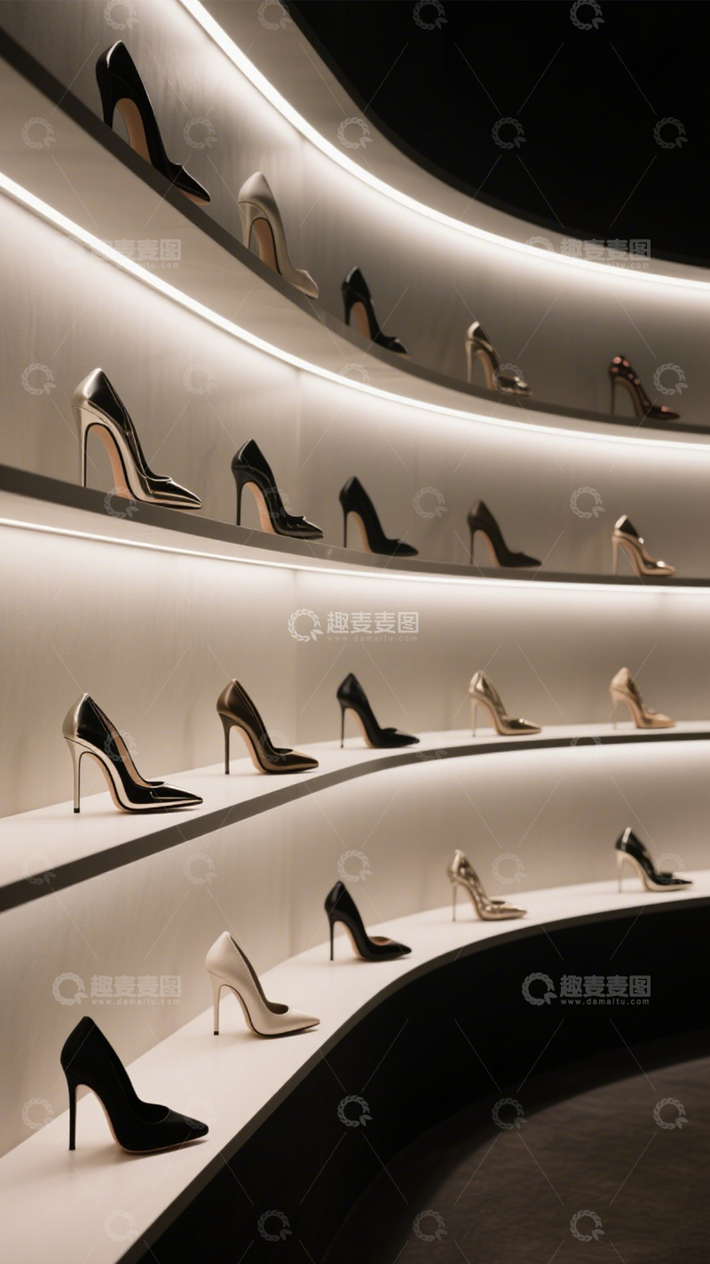高清大图下载【趣麦麦图】高跟女鞋优雅时尚1