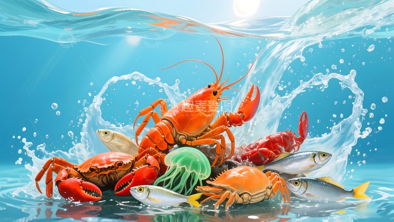 高清大图下载【趣麦麦图】新鲜海鲜水产5