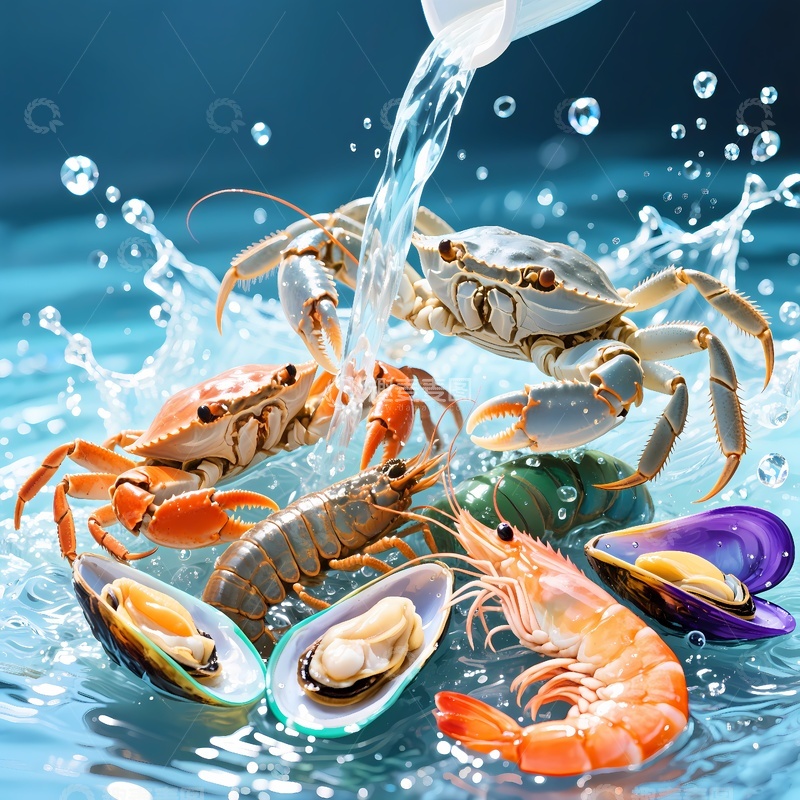 高清大图下载【趣麦麦图】新鲜海鲜水产4
