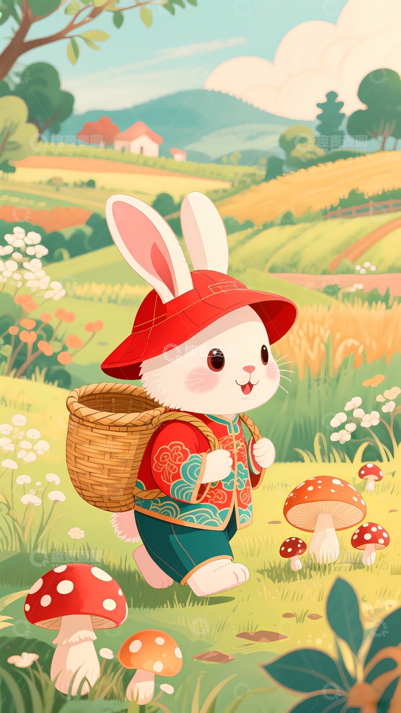 高清大图下载【趣麦麦图】手机壳图案流氓兔