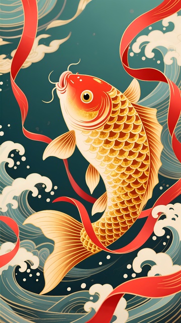 手机壳图案鲤鱼