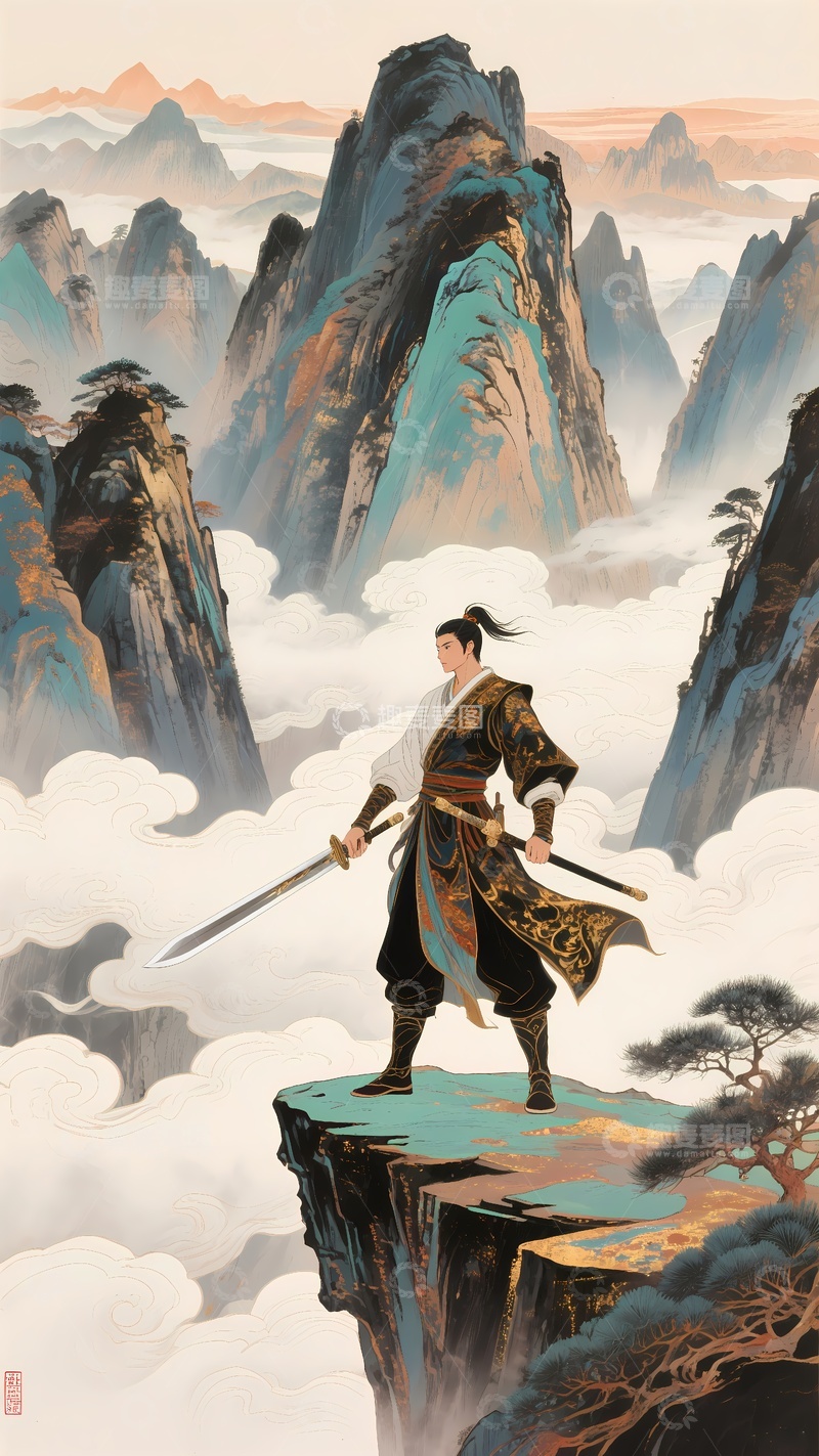 高清大图下载【趣麦麦图】手机壳图案剑客