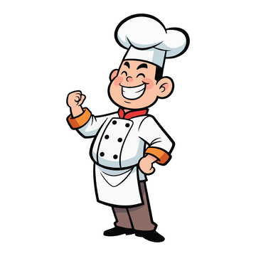 自信大笑的中国厨师