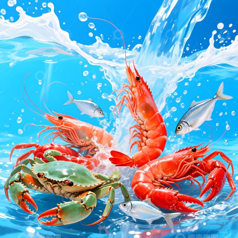 高清大图下载【趣麦麦图】新鲜海鲜水产2