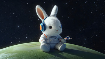 3D卡通兔子玩偶1