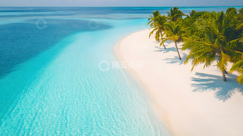 高清大图下载【趣麦麦图】夏天的湛蓝大海1