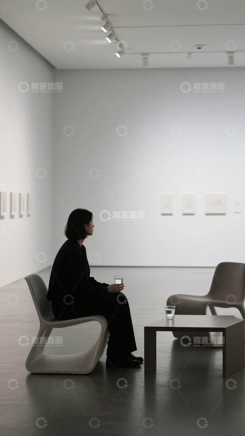 高清大图下载【趣麦麦图】艺术展厅简约氛围2