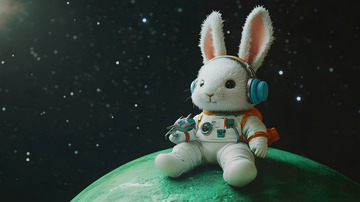 3D卡通兔子玩偶