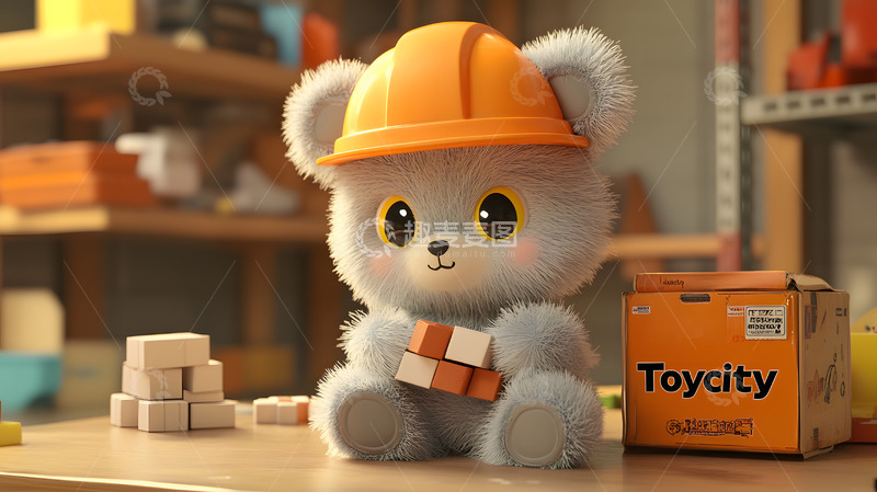 高清大图下载【趣麦麦图】3D卡通小熊玩偶1