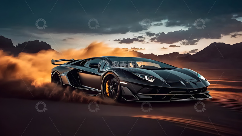 高清大图下载【趣麦麦图】跑车小汽车广告概念拍摄4