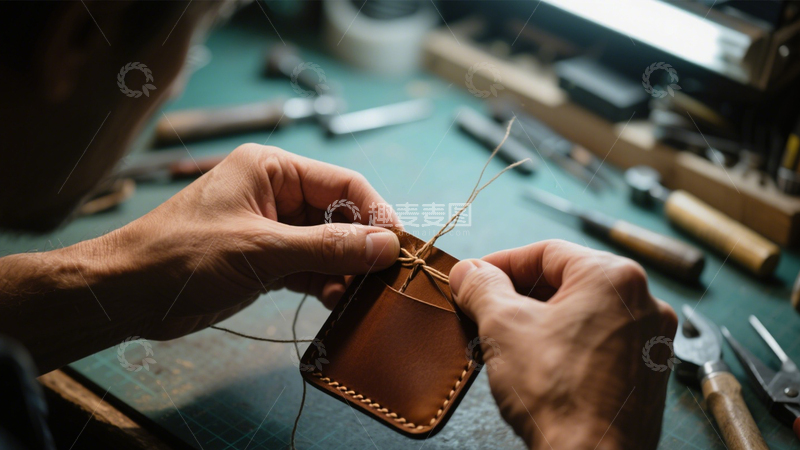 高清大图下载【趣麦麦图】手工皮具匠心工艺2