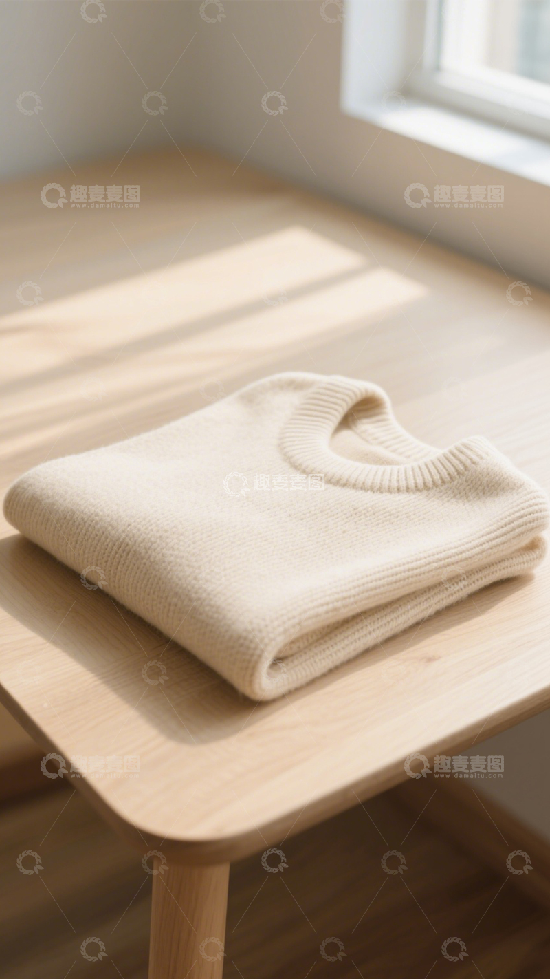 高清大图下载【趣麦麦图】叠放毛衣简约质感
