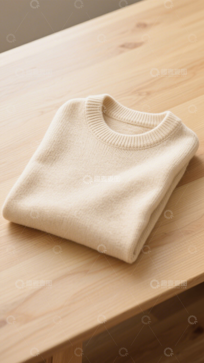 高清大图下载【趣麦麦图】叠放毛衣简约质感1