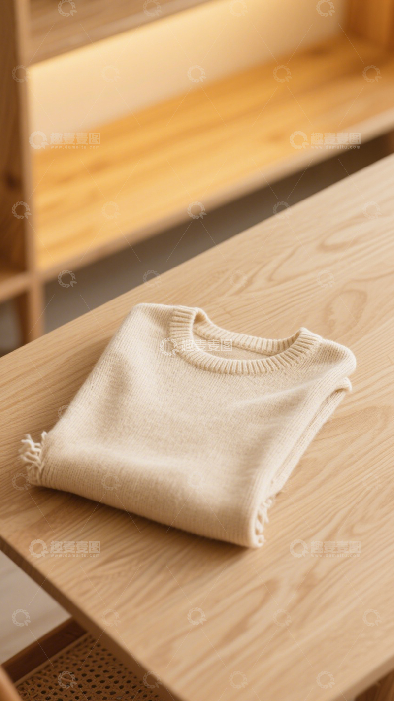 高清大图下载【趣麦麦图】叠放毛衣简约质感3