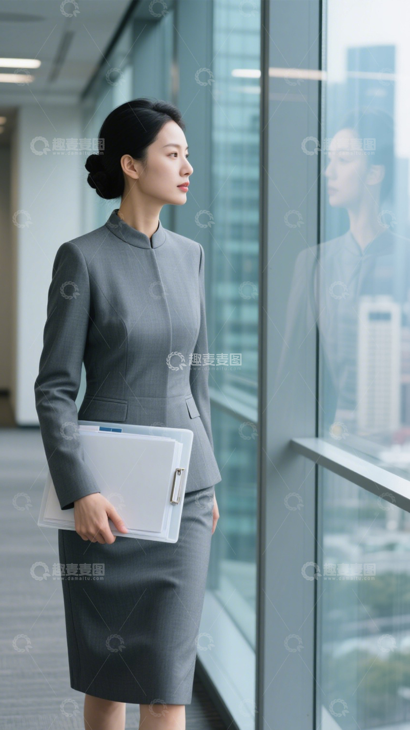 高清大图下载【趣麦麦图】职场女性干练形象