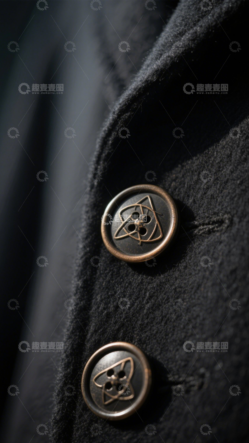 高清大图下载【趣麦麦图】服饰纽扣精致穿搭1