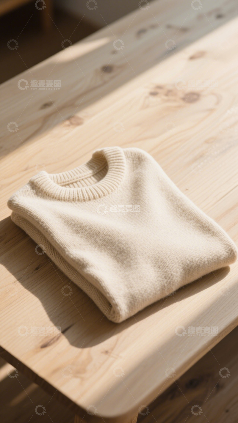 高清大图下载【趣麦麦图】叠放毛衣简约质感2