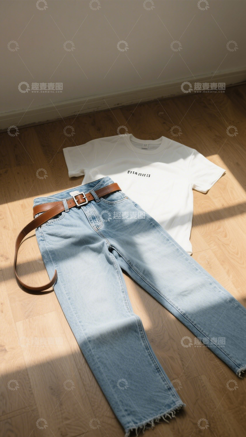 高清大图下载【趣麦麦图】牛仔穿搭休闲日常1