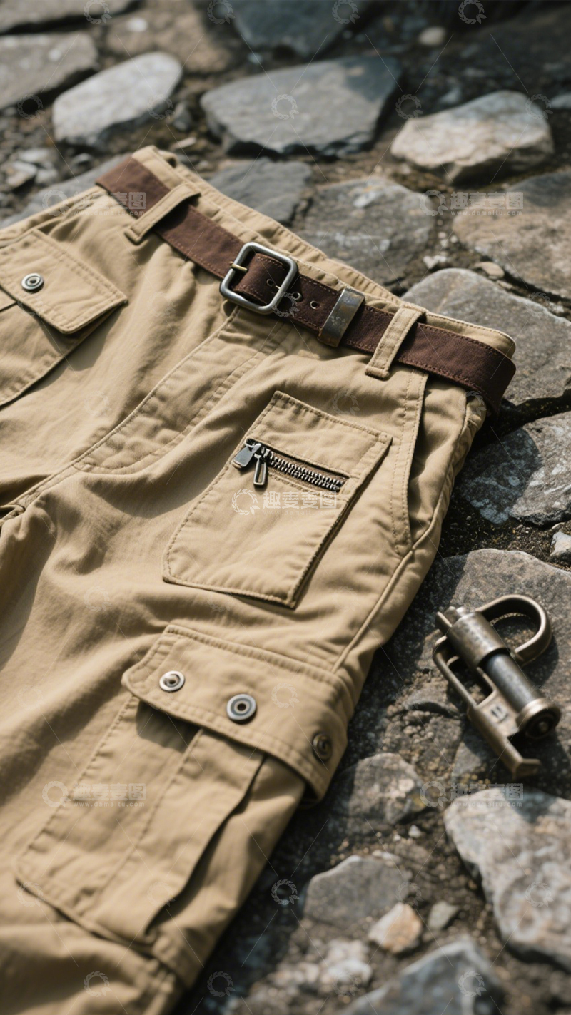 高清大图下载【趣麦麦图】工装短裤休闲穿搭1