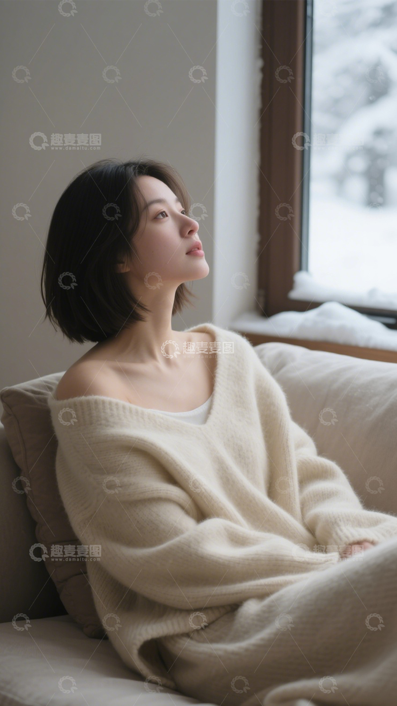 高清大图下载【趣麦麦图】冬日宅家温暖氛围