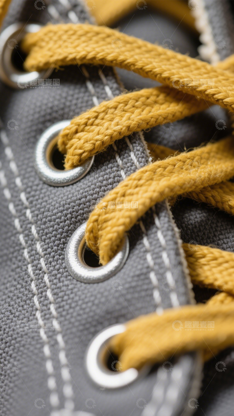 高清大图下载【趣麦麦图】鞋带细节色彩交叉3